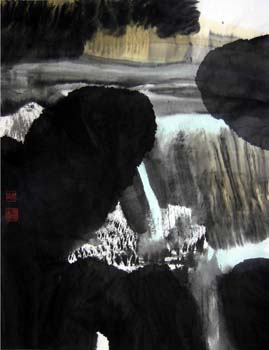 14 Crepuscule 2004 Encre sur papier 69 x 54cm